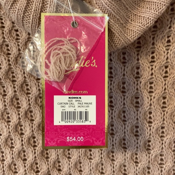 Pale Mauve/Soft Pink Cowl Neck Sweater Dress - Picture 3 of 9